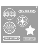 STENCIL ST-04 STAMPS