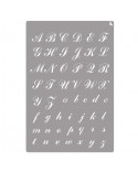 STENCIL ST-24 ROMANTIC ALPHABET