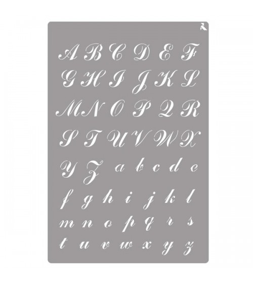 STENCIL ST-24 ROMANTIC ALPHABET