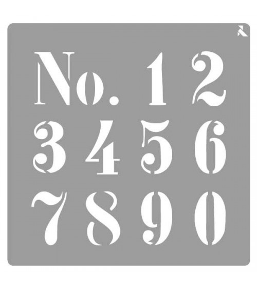 STENCIL ST-25 NUMBERS
