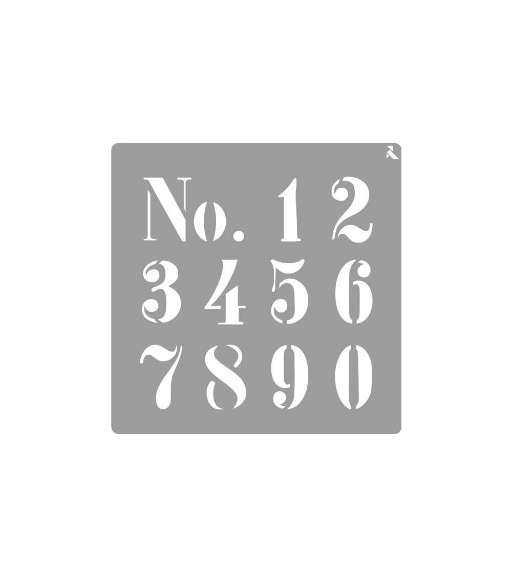 STENCIL ST-25 NUMBERS