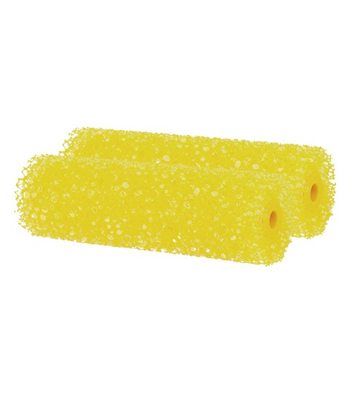 PACK 2 REC. MINI ESPONJA PORO 3 AMARILLO. 11 CM.