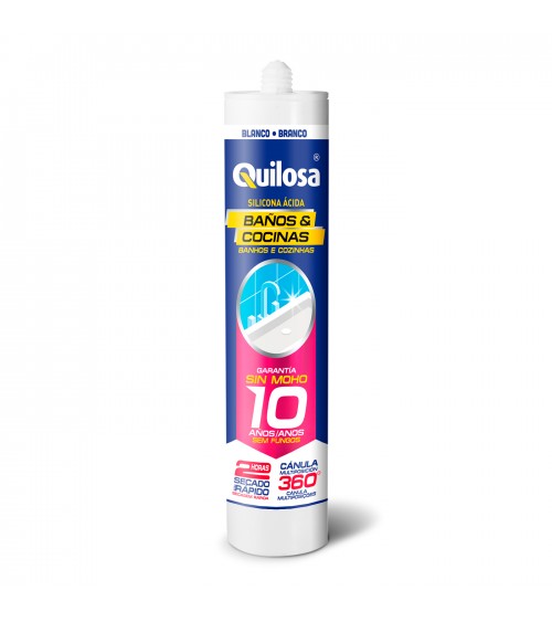 SILICONA COCINAS Y BAÑOS BLANCO 300ML