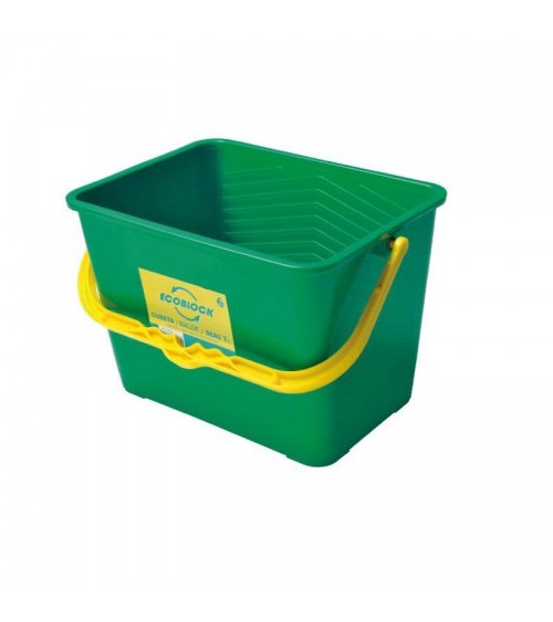 CUBETA ECOBLOCK PLÁSTICO 7 L + REJILLA