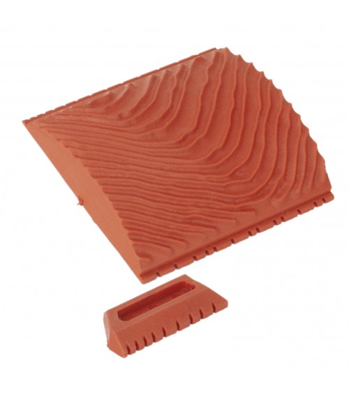 DECO - VETEADOR CUADRADO DE GOMA 7,5 CM. BLÍSTER ***