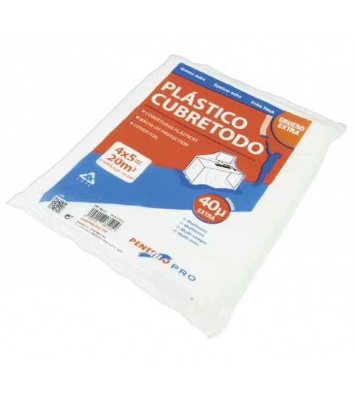 CUBRETODO DE PLÁSTICO 4 X 5 M - GRUESO EXTRA