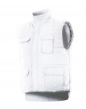 CHALECO MULTIBOLSILLO SERIE C108  BLANCO XL