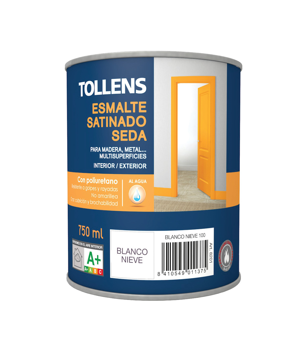 ESMALTE AL AGUA SATINADO SEDA 250 ML