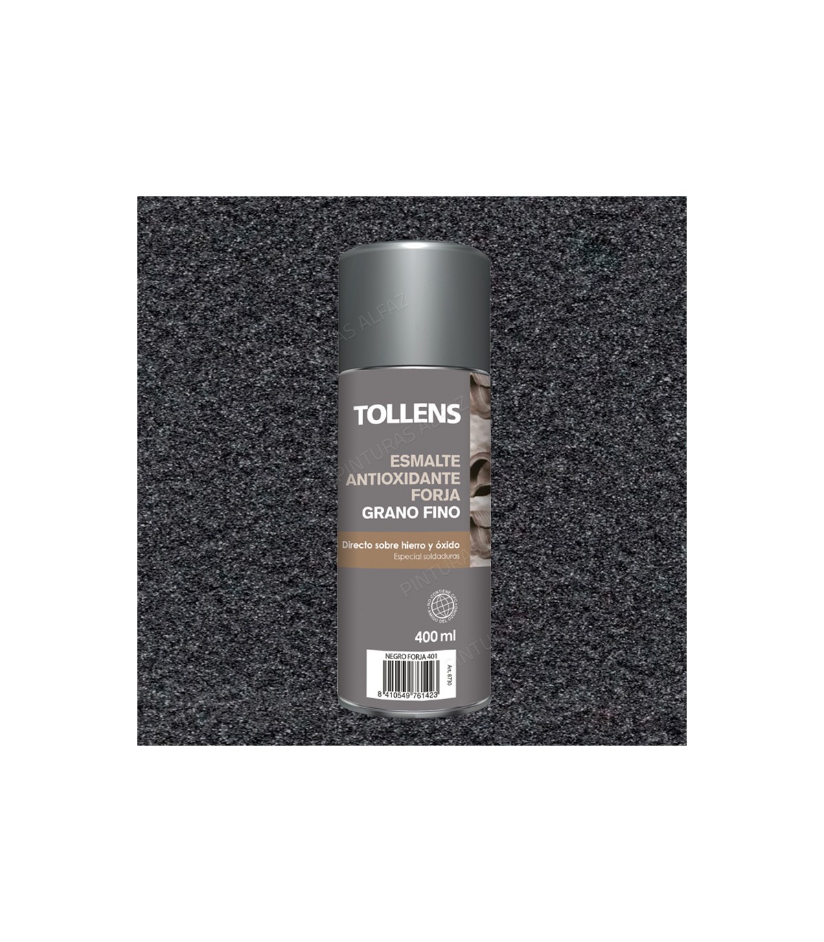 "DESCATALOGADO" SPRAY ESMALTE ANTIOXIDANTE FORJA GRANO FINO 400 ML***