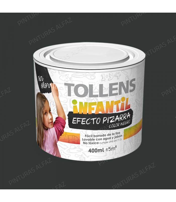 INFANTIL PIZARRA TOLLENS NEGRO 400ML ***