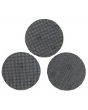 3 HOJAS DE LIJA DE MALLA 125MM PARA MULTILIJADORA, CON VELCR