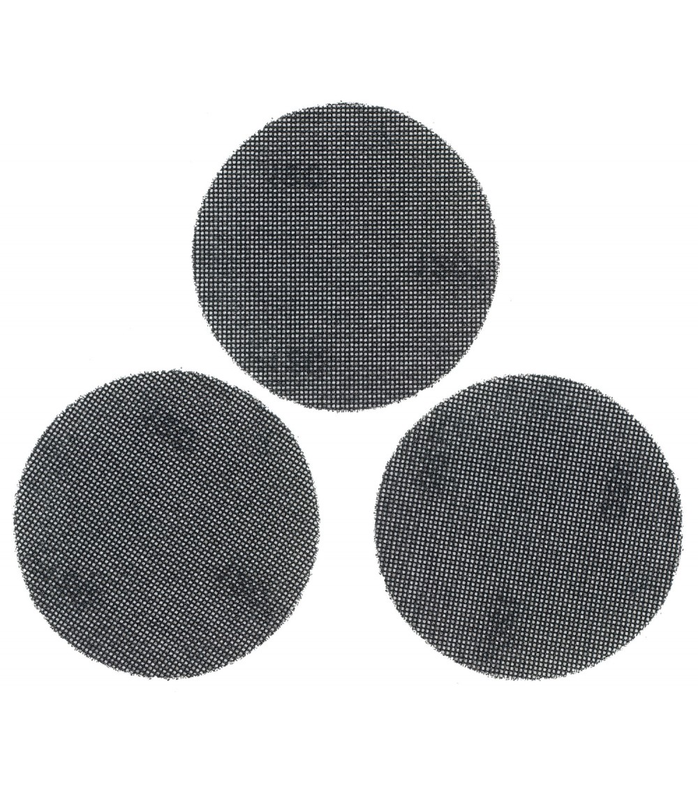 3 HOJAS DE LIJA DE MALLA 125MM PARA MULTILIJADORA, CON VELCR