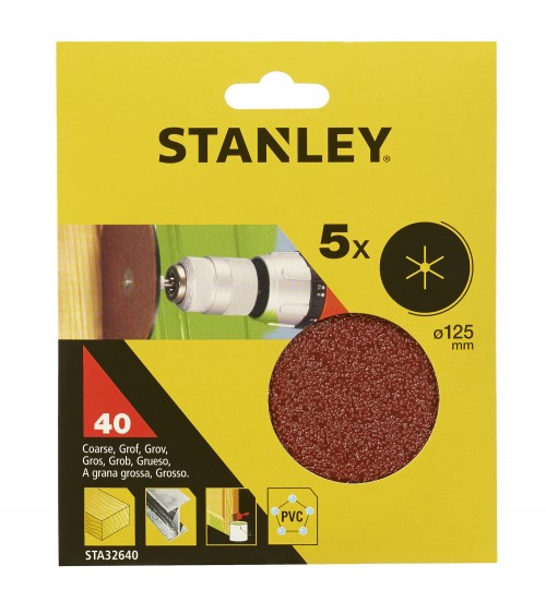 5 DISCOS DE LIJA Ø 125MM.
