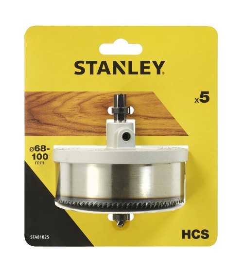 5 BROCAS DE CAMPANA DE ACERO AL CARBONO PARA MADERA