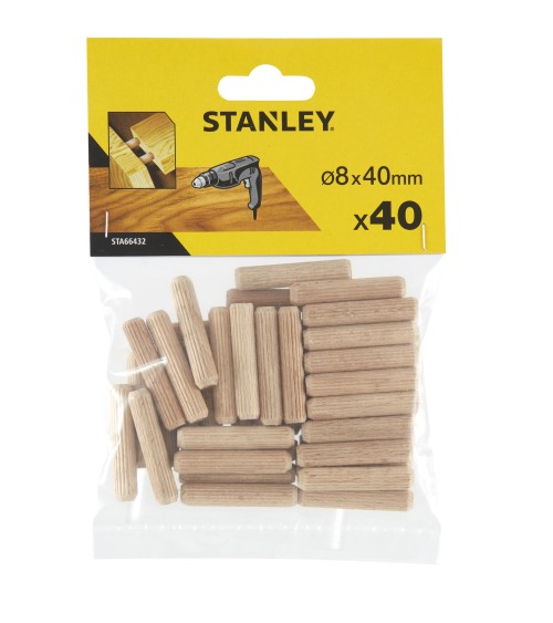 40 ESPIGAS PARA ENSAMBLAR Ø 8X40 MM.