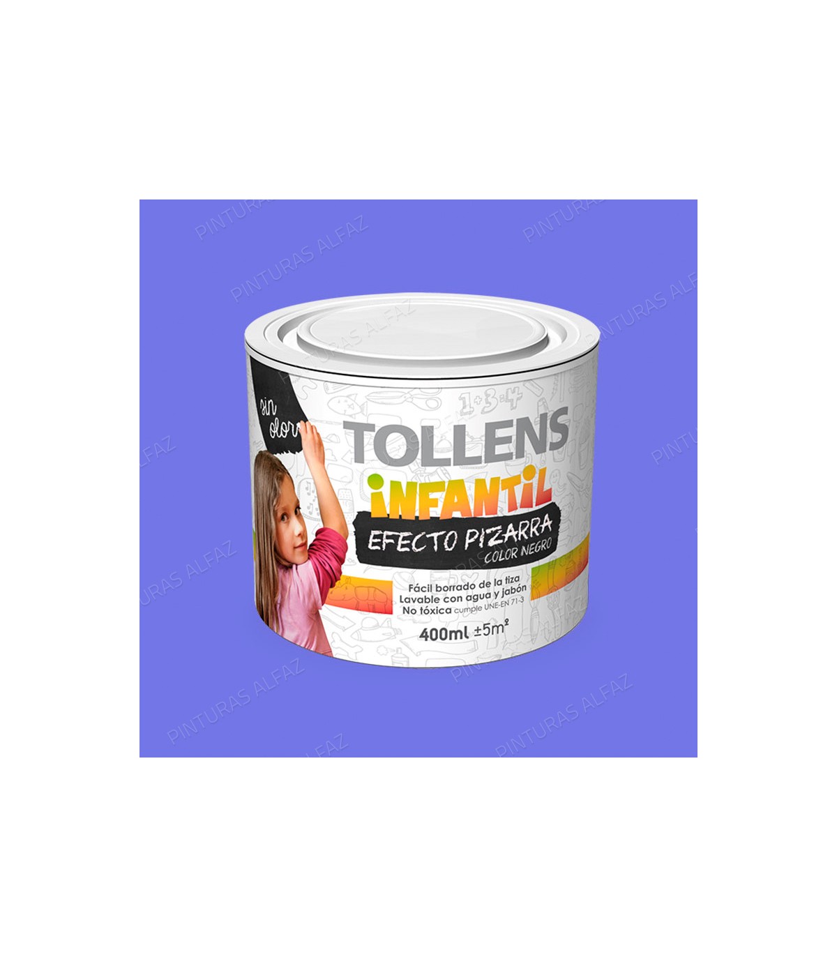 INFANTIL PIZARRA TOLLENS AZUL 400ML ***