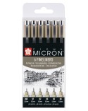 SET PIGMA MICRON 6 NEGRO