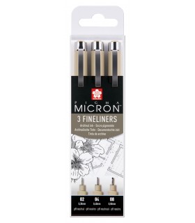 "OFERTA" SET ROTULADORES PIGMA MICRON NNEGRO 3 UD ***