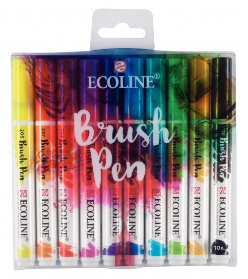 ECOLINE BRUSHPEN ESTUCHE 10 UND**