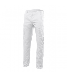 PANTALON MULTIBOLSILLO STRECH BLANCO TALLA 50