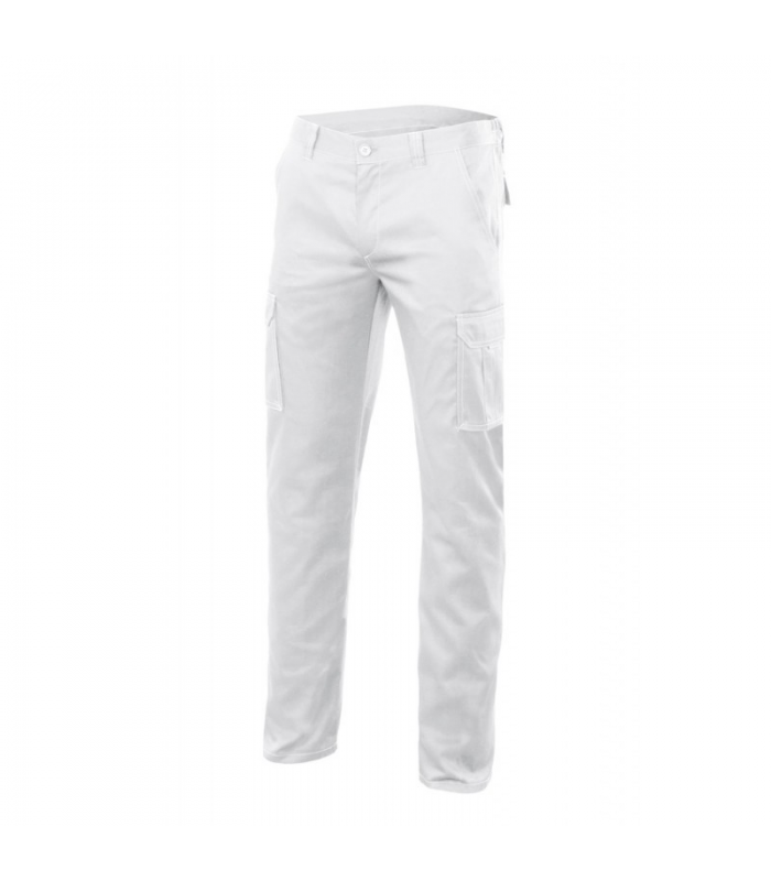 PANTALON MULTIBOLSILLO STRECH BLANCO TALLA 50