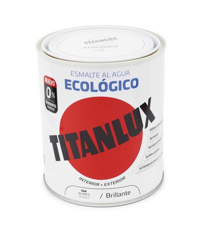 TITANLUX ESM  AGUA ECO BRILLO BLANCO 750ML ***