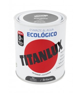 "OFERTA" TITANLUX ESM  AGUA ECO BRILLO GRIS MEDI.750ML ***