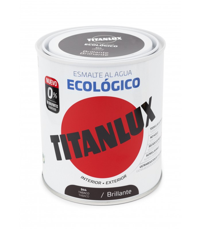 TITANLUX ESM  AGUA ECO BRILLO TABACO 750ML ***