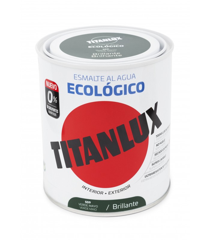 "OFERTA" TITANLUX ESM  AGUA ECO BRILLO VERDE MAY.750ML ***