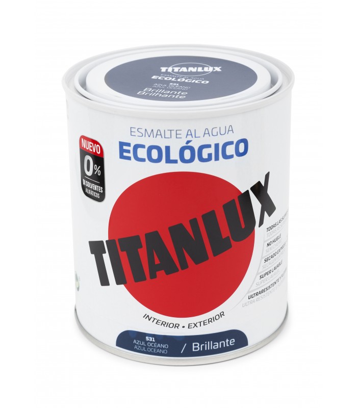 "OFERTA" TITANLUX ESM  AGUA ECO BRILLO AZUL OCEA.750ML ***