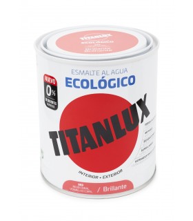 "OFERTA" TITANLUX ESM  AGUA ECO BRILLO ROJO CORA.750ML ***