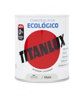 "OFERTA" TITANLUX ESM  AGUA ECO MATE GRIS SUA.750ML ***