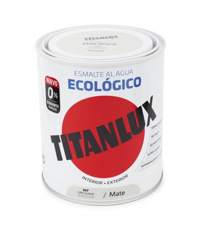 "OFERTA" TITANLUX ESM  AGUA ECO MATE GRIS SUA.750ML ***