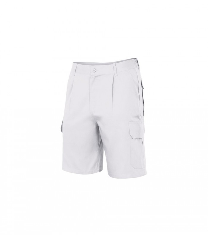 BERMUDA STRETCH MULTIBOLSILLO BLANCO TALLA 44