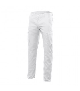 PANTALON MULTIBOLSILLO STRETCH BLANCO  TALLA 48