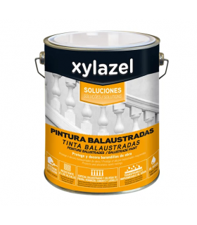 "OFERTA" PINTURA PARA BALUSTRADAS XYLAZEL BLANCO SATINADO 4L ***