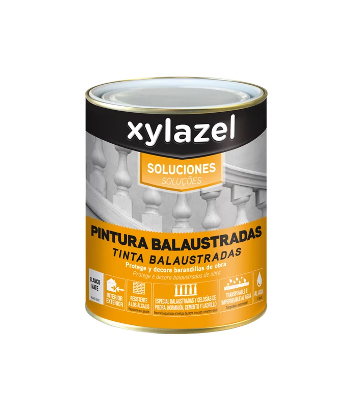 "OFERTA" PINTURA PARA BALUSTRADAS XYLAZEL BLANCO SATIN 750ML***
