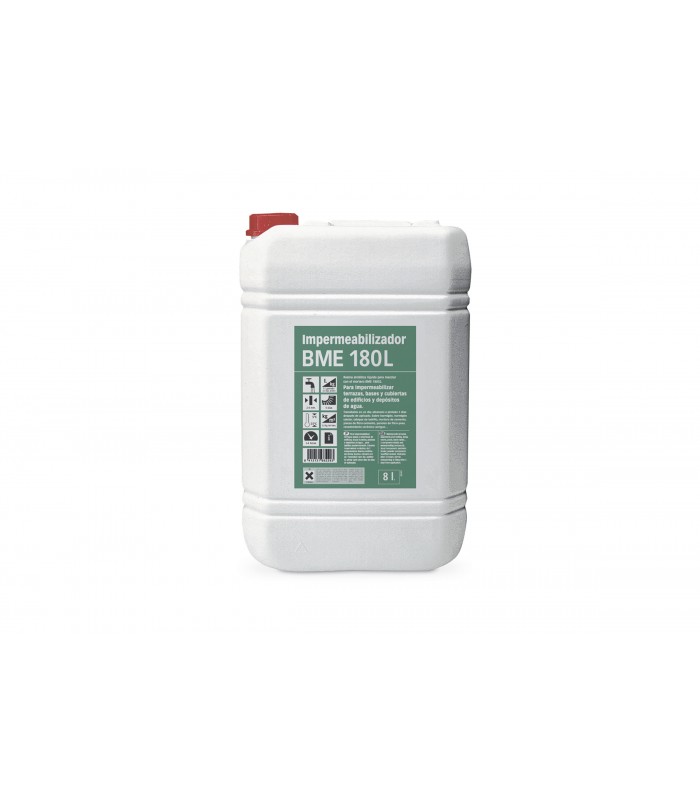 MORTERO IMPERMEABLE LIQUIDO BME 180L GARRAFA 8L