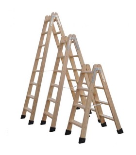 "OFERTA" ESCALERA DE MADERA 3 PELDAÑOS 0,85 metros
