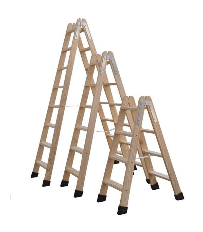 "OFERTA" ESCALERA DE MADERA 3 PELDAÑOS 0,85 metros