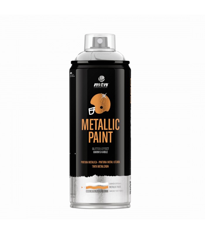 MTN PRO METALIZADO ALUMINIO R-9006 400ML