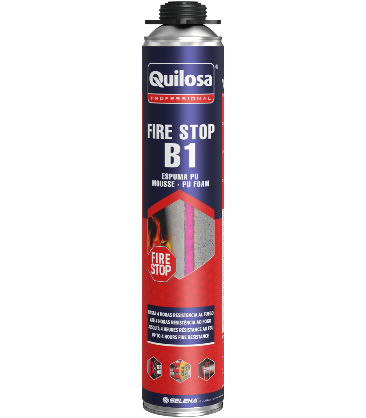 ORBAFOAM FIRE-STOP B1 PISTOLA ROSA 750ML