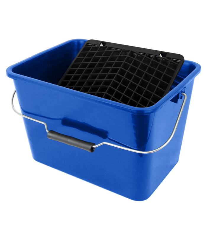 CUBETA AZUL PLÁSTICO 7 L + REJILLA